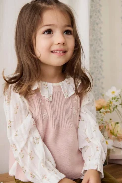 Abbie Knitted Top - Sweetpea Marle Abbie Flower