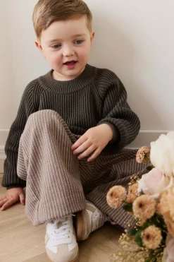 Abel Pant - Mini Pinstripe Cassava / Iroko