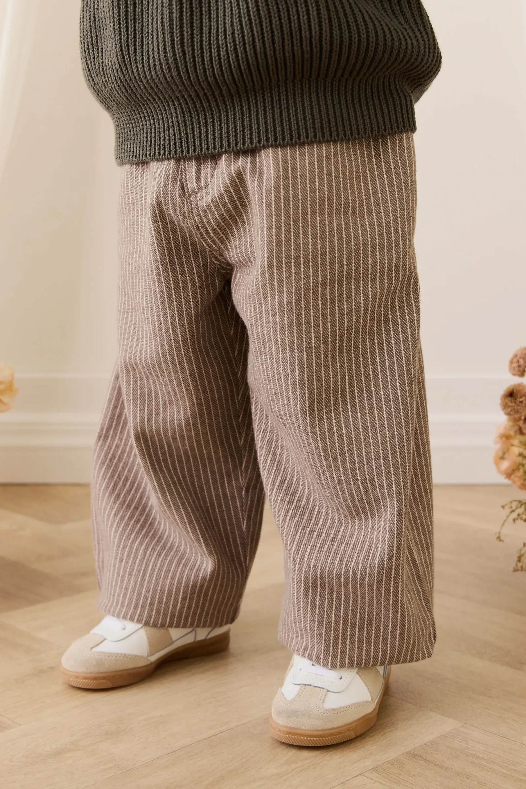 Abel Pant - Mini Pinstripe Cassava / Iroko