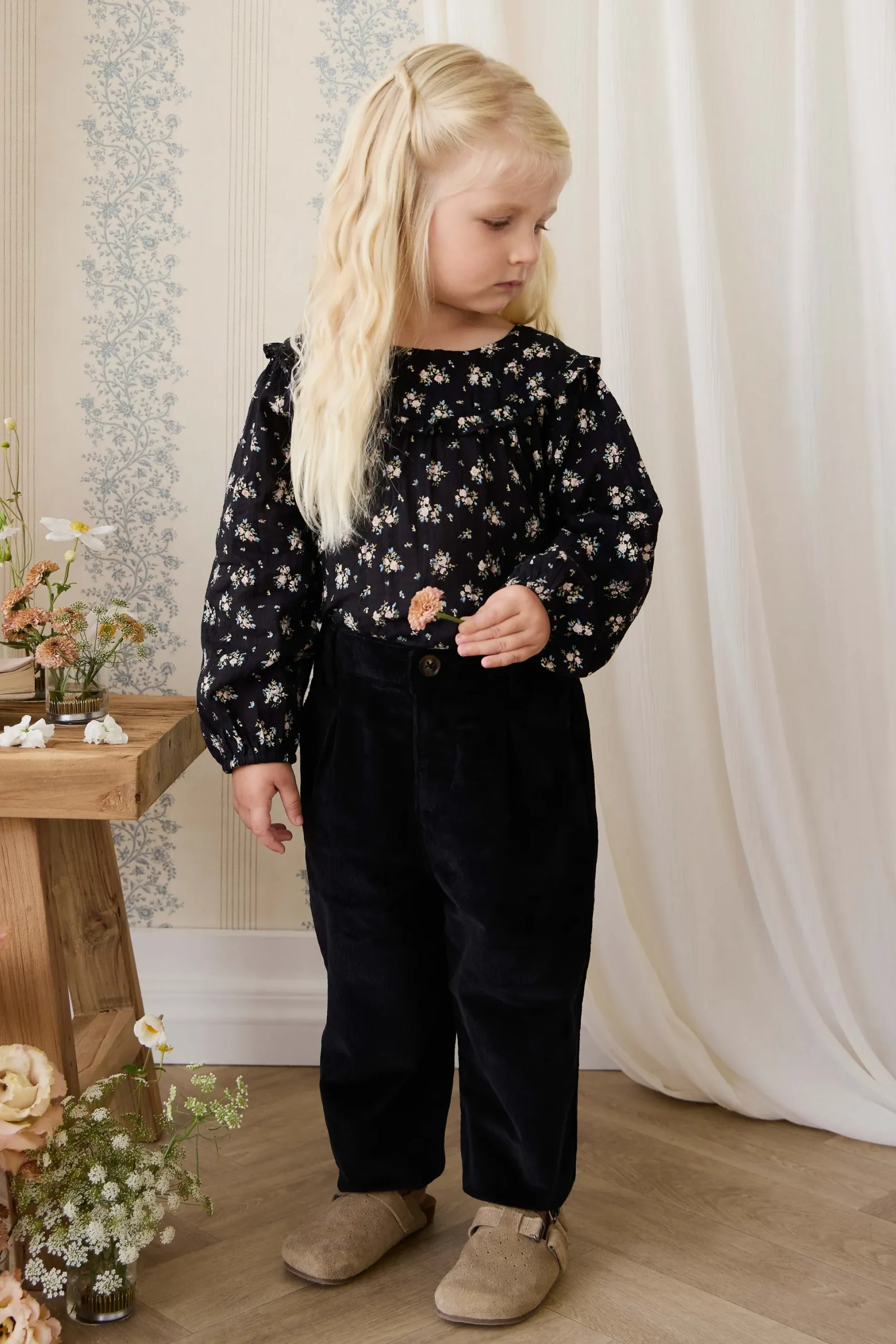 Adelaide Pant - Black Sesame