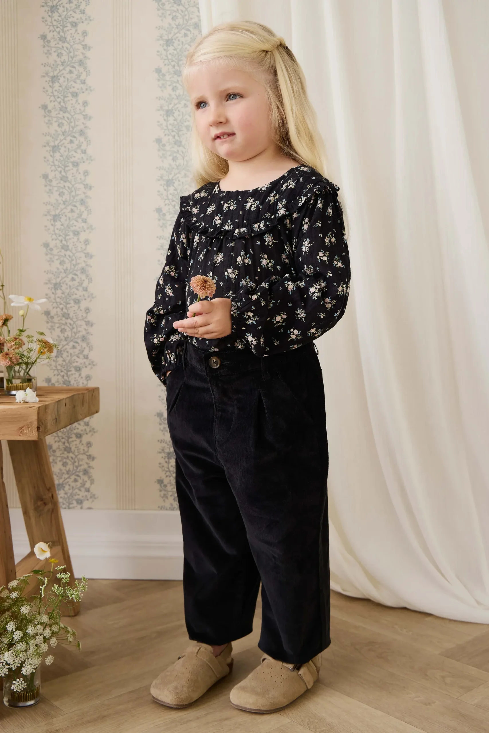Adelaide Pant - Black Sesame