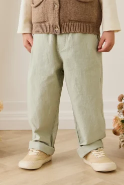 Ali Linen/Cotton Pant - Lichen