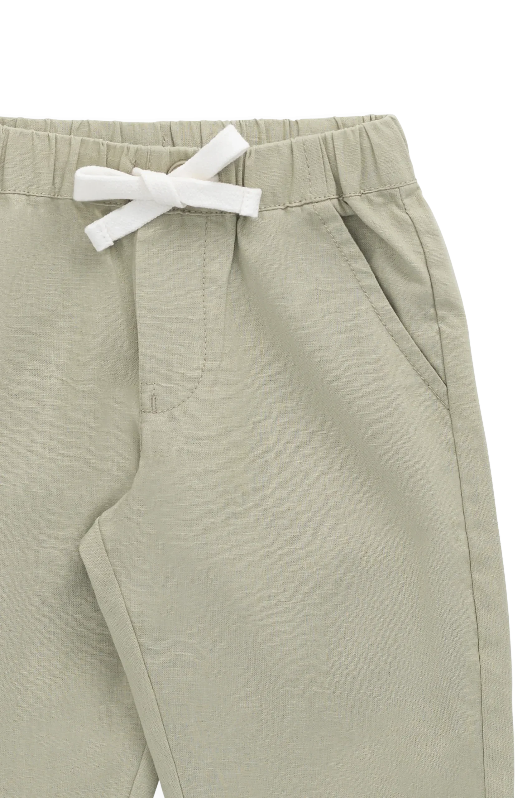 Ali Linen/Cotton Pant - Lichen