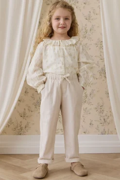 Ali Linen/Cotton Pant-Natural