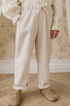 Ali Linen/Cotton Pant-Natural