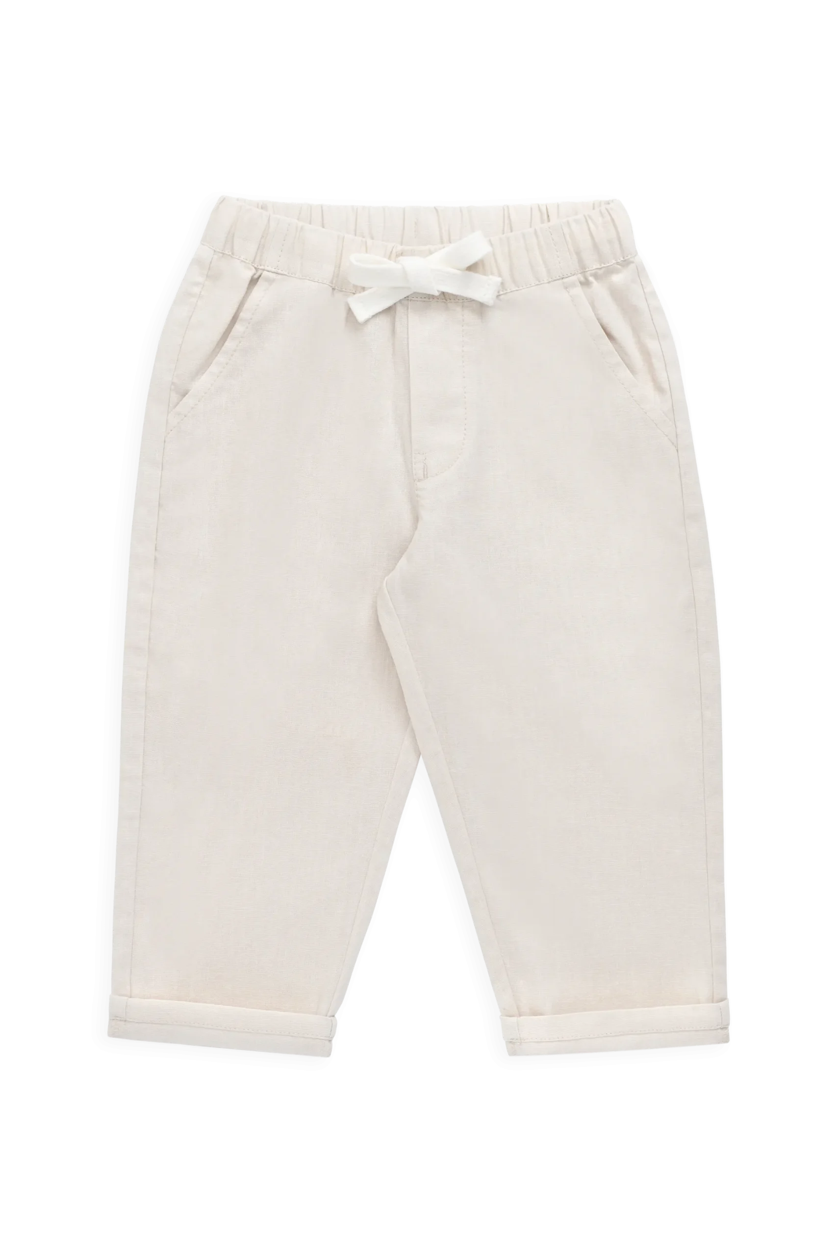 Ali Linen/Cotton Pant-Natural