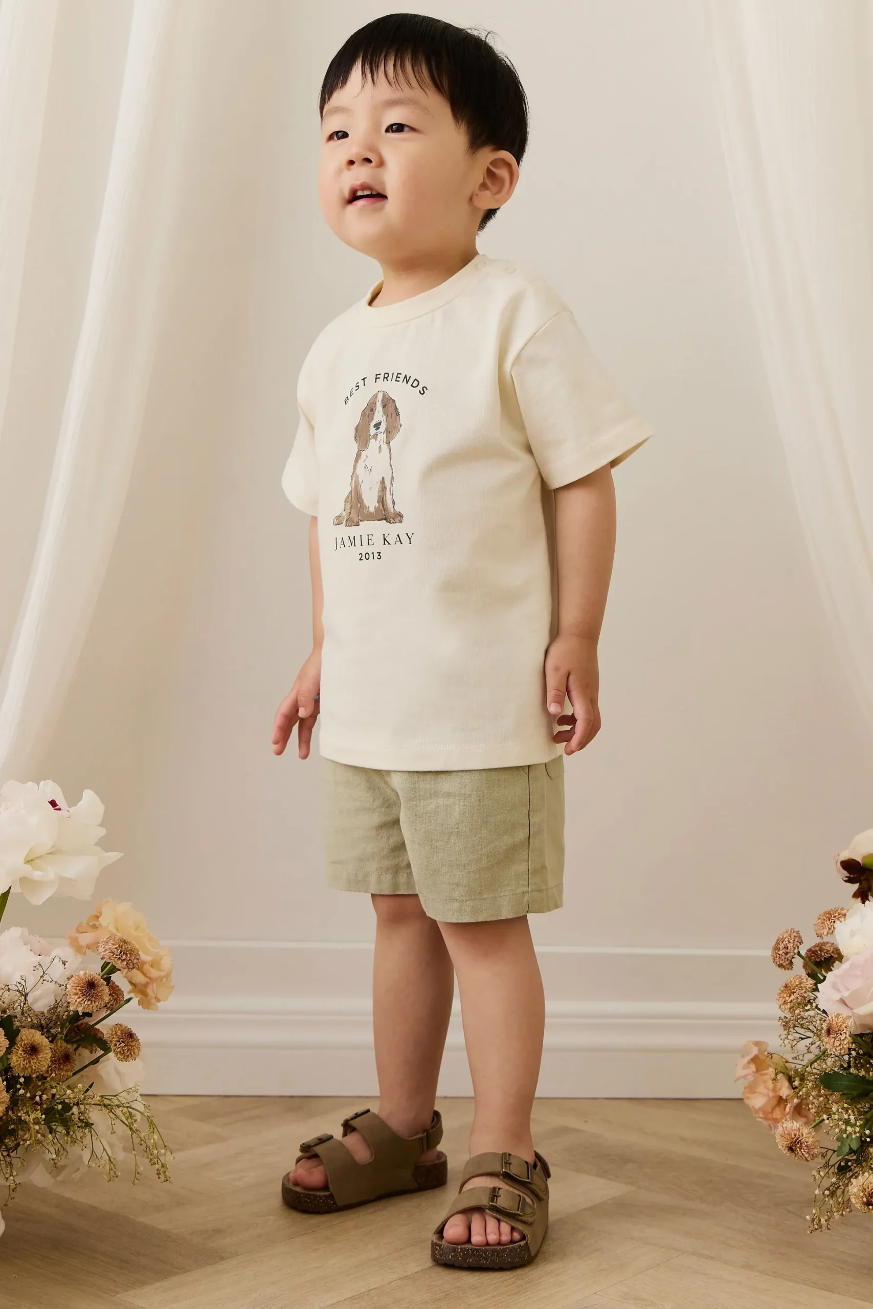 Ali Linen/Cotton Short - Lichen