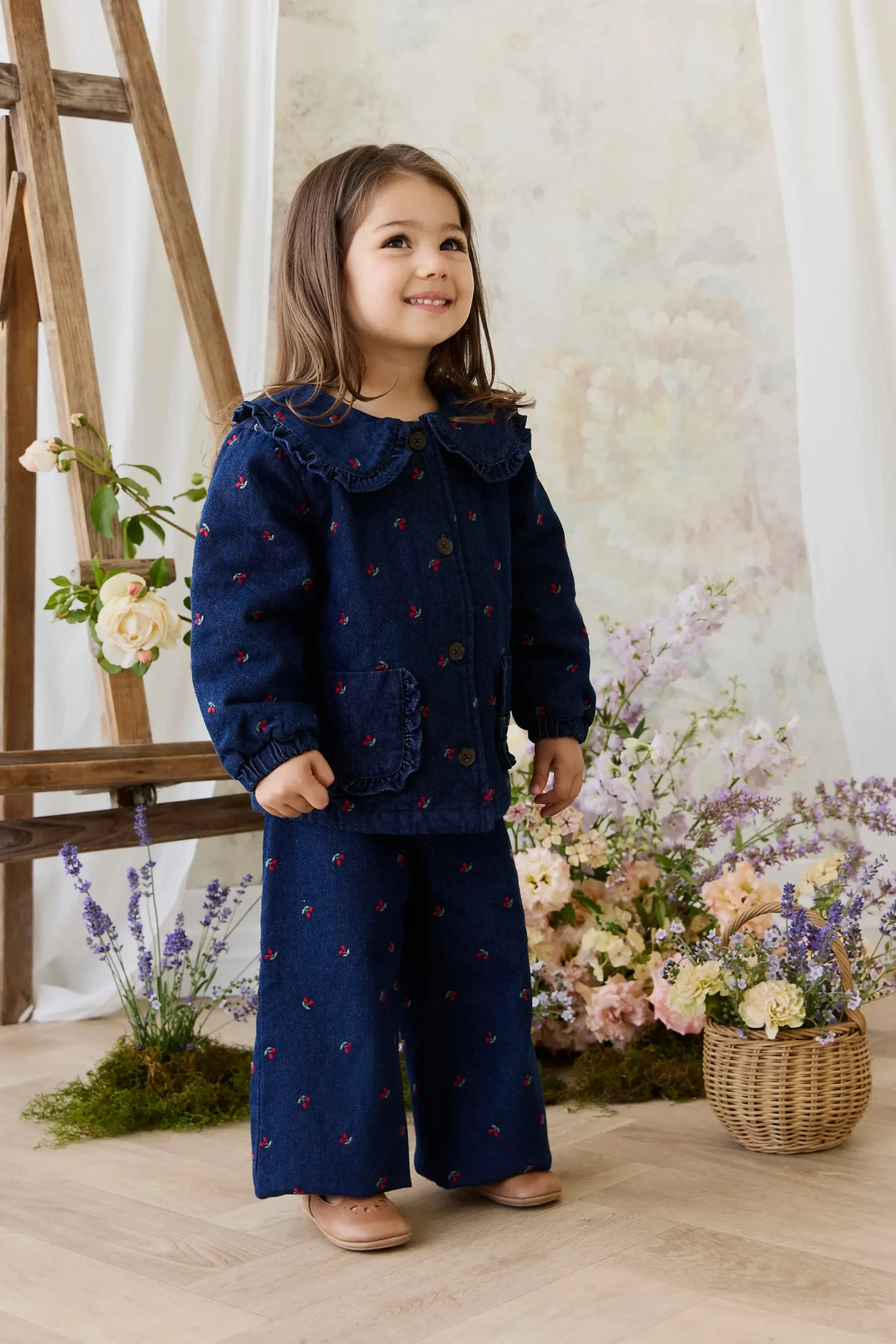 Amandine Jacket - Cerise Denim