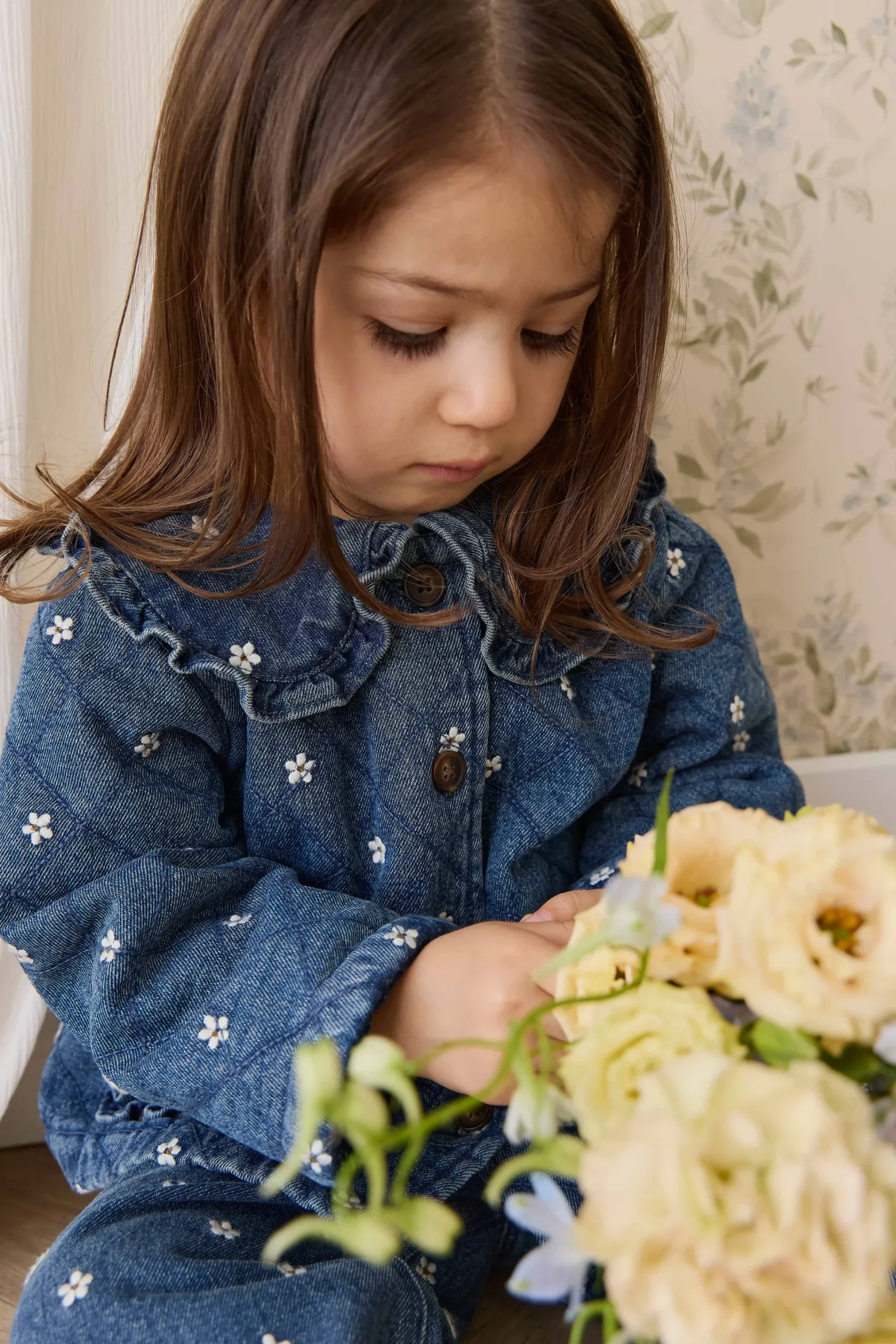 Amandine Jacket-Josie Floral Denim