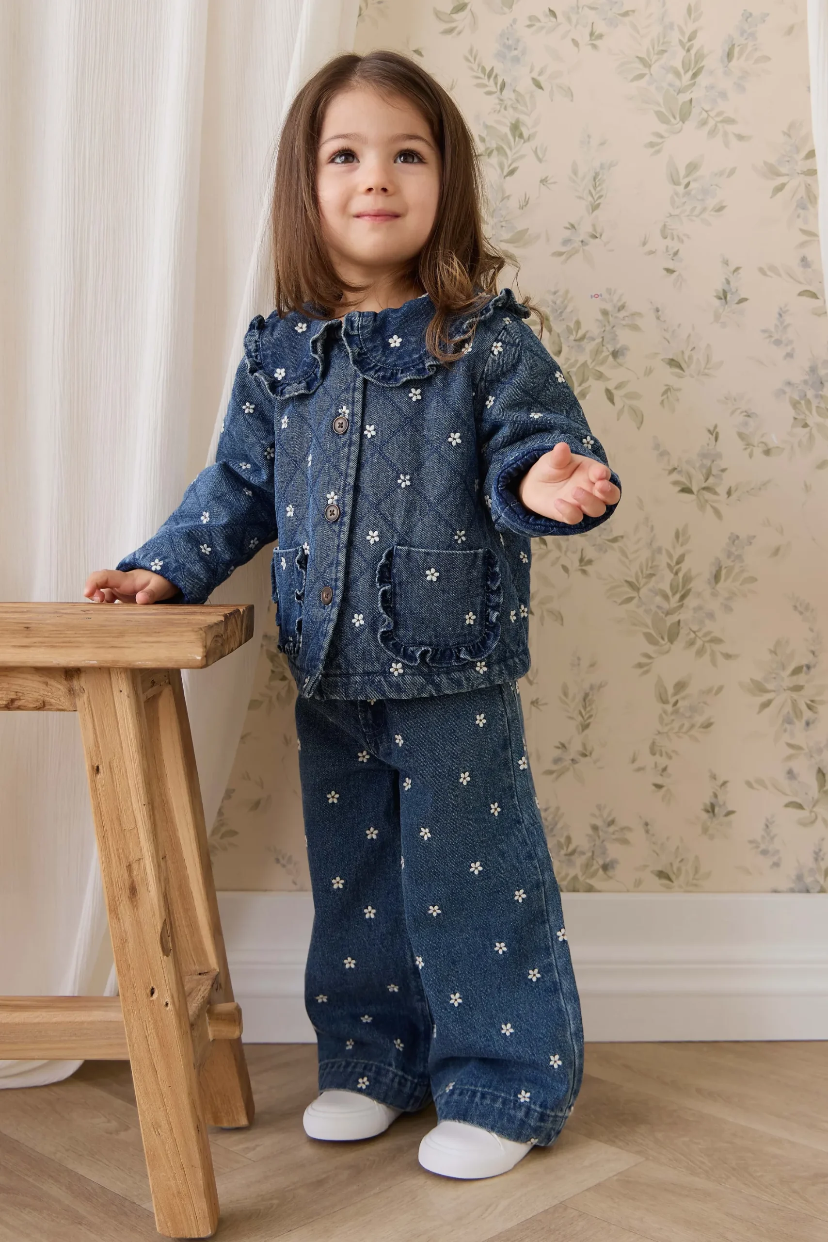 Amandine Jacket-Josie Floral Denim
