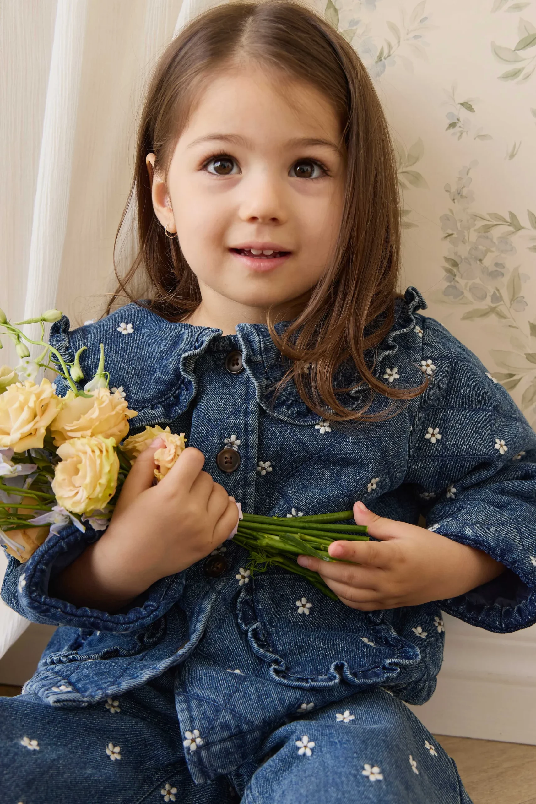 Amandine Jacket-Josie Floral Denim