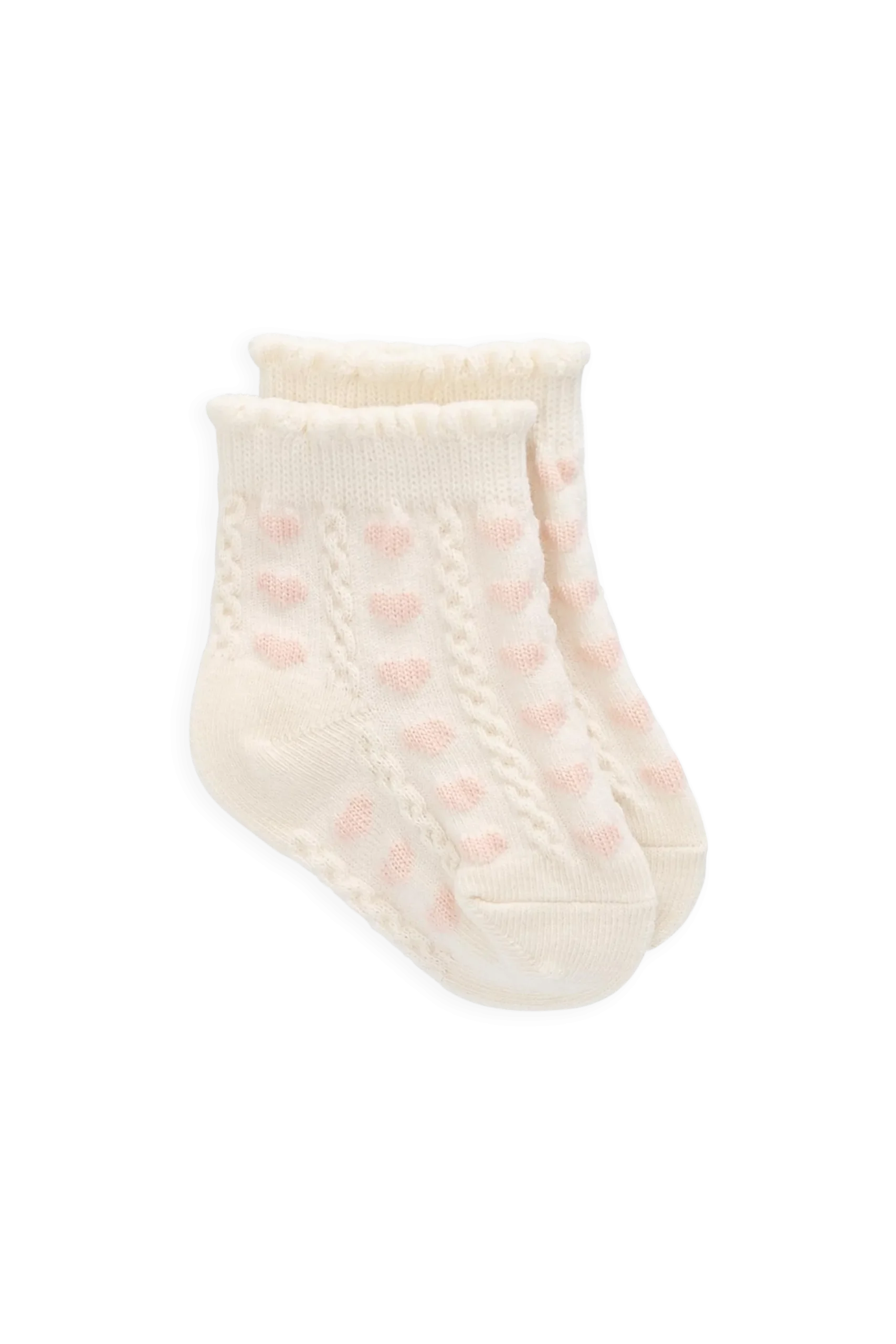 Annabelle Sock-Annabelle Heart Jacquard