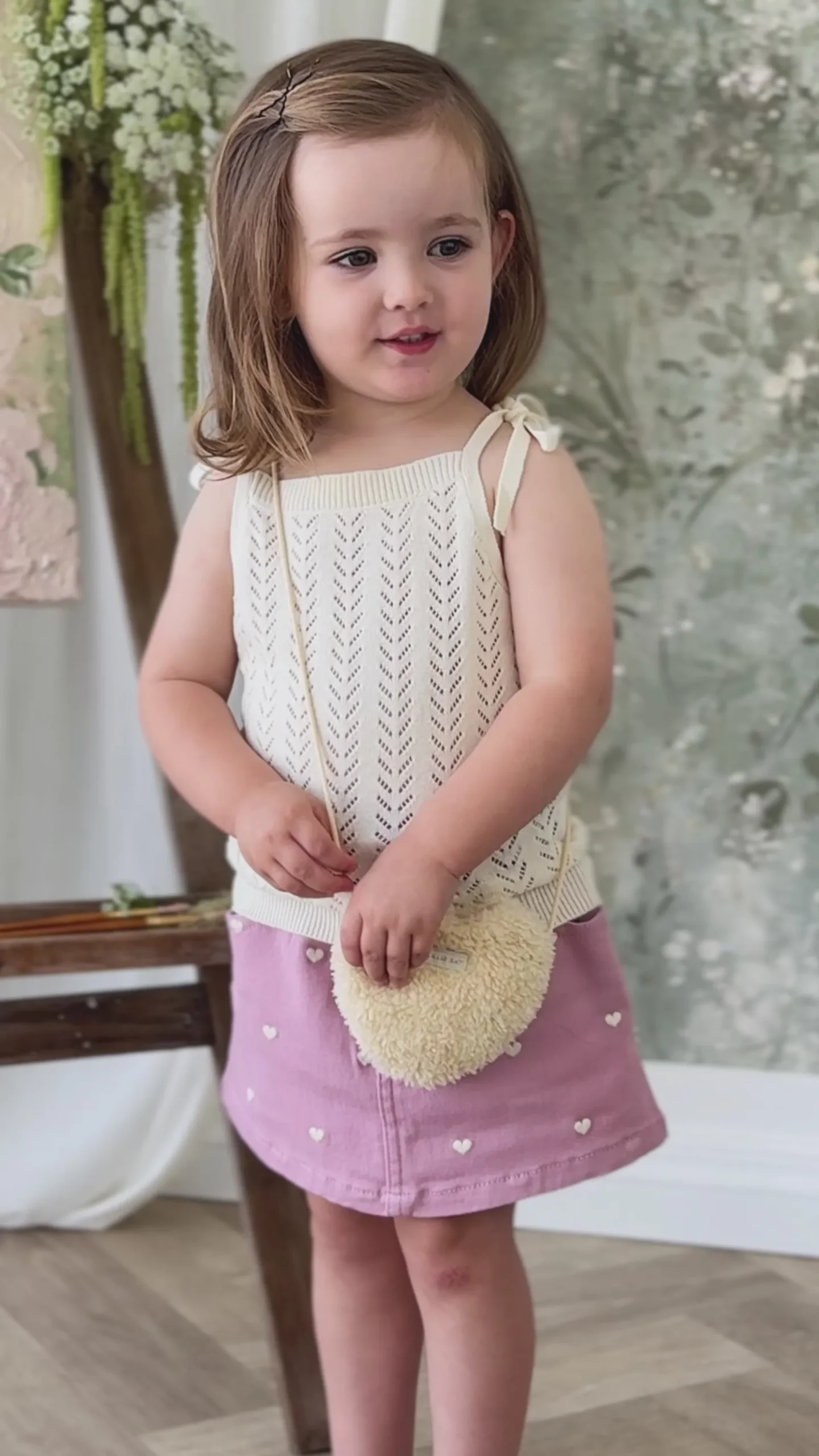 Aria Knitted Top - Soft Petal