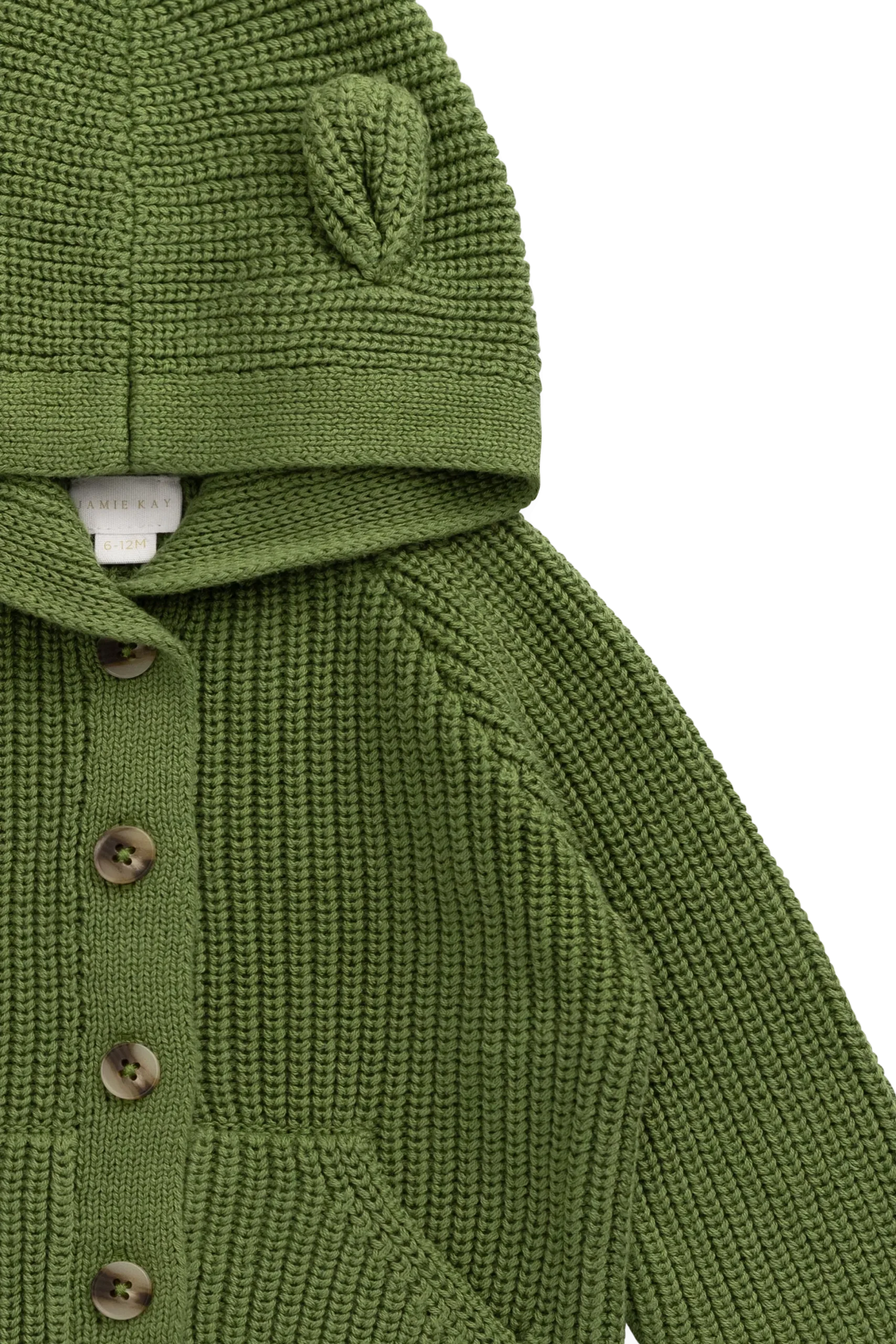 Bear Cardigan - Matcha