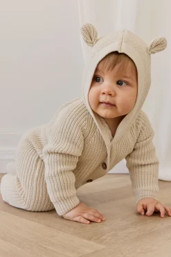 Bear Knit Onepiece - Vanilla