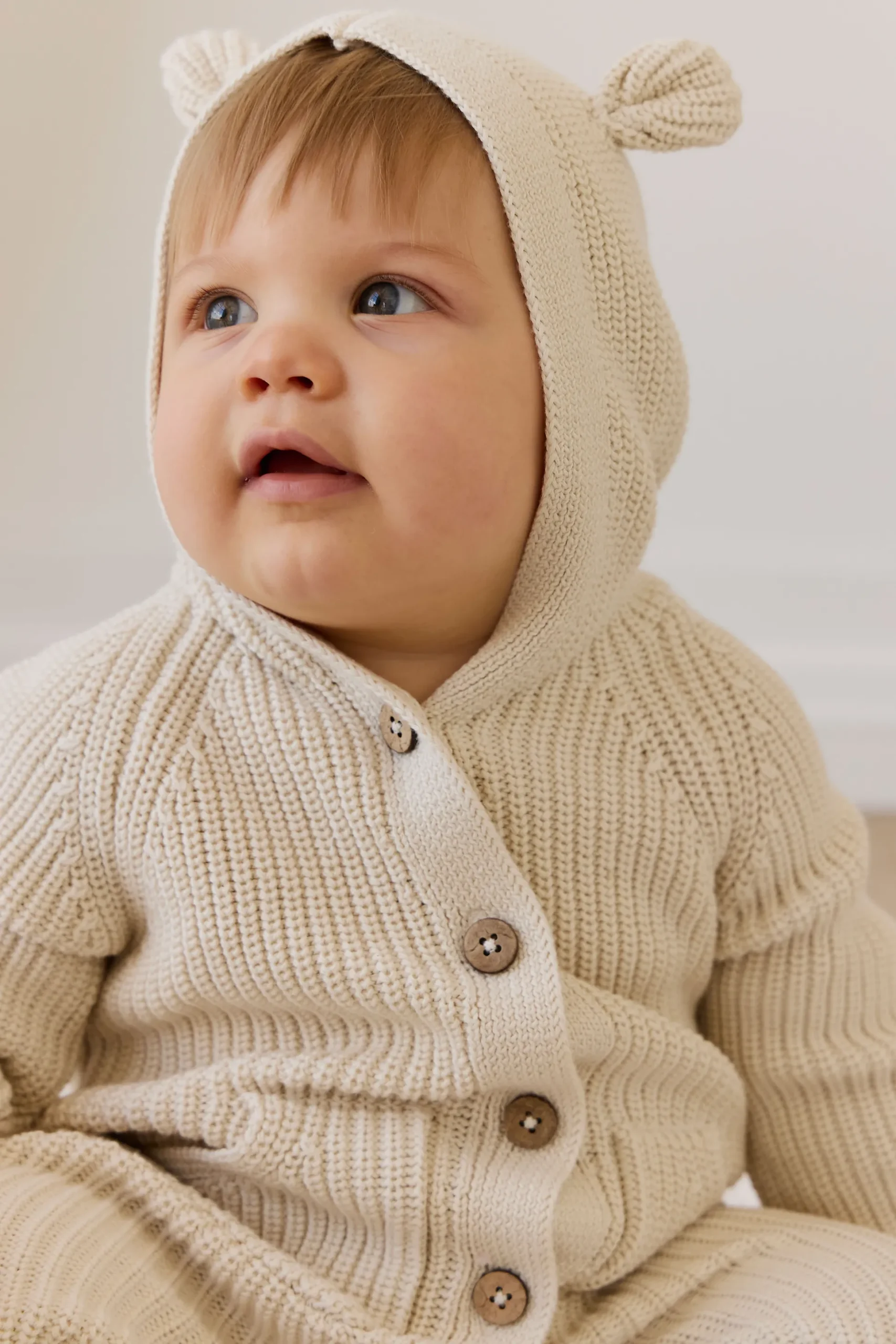 Bear Knit Onepiece - Vanilla