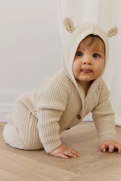 Bear Knit Onepiece - Vanilla
