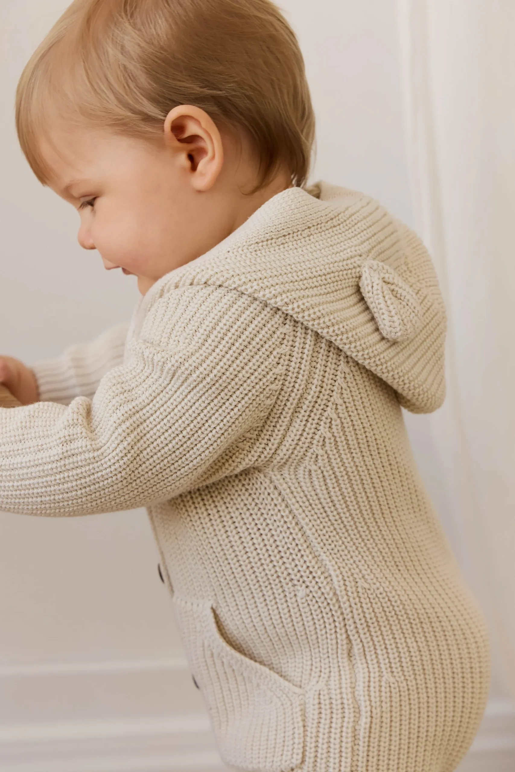 Bear Knit Onepiece - Vanilla