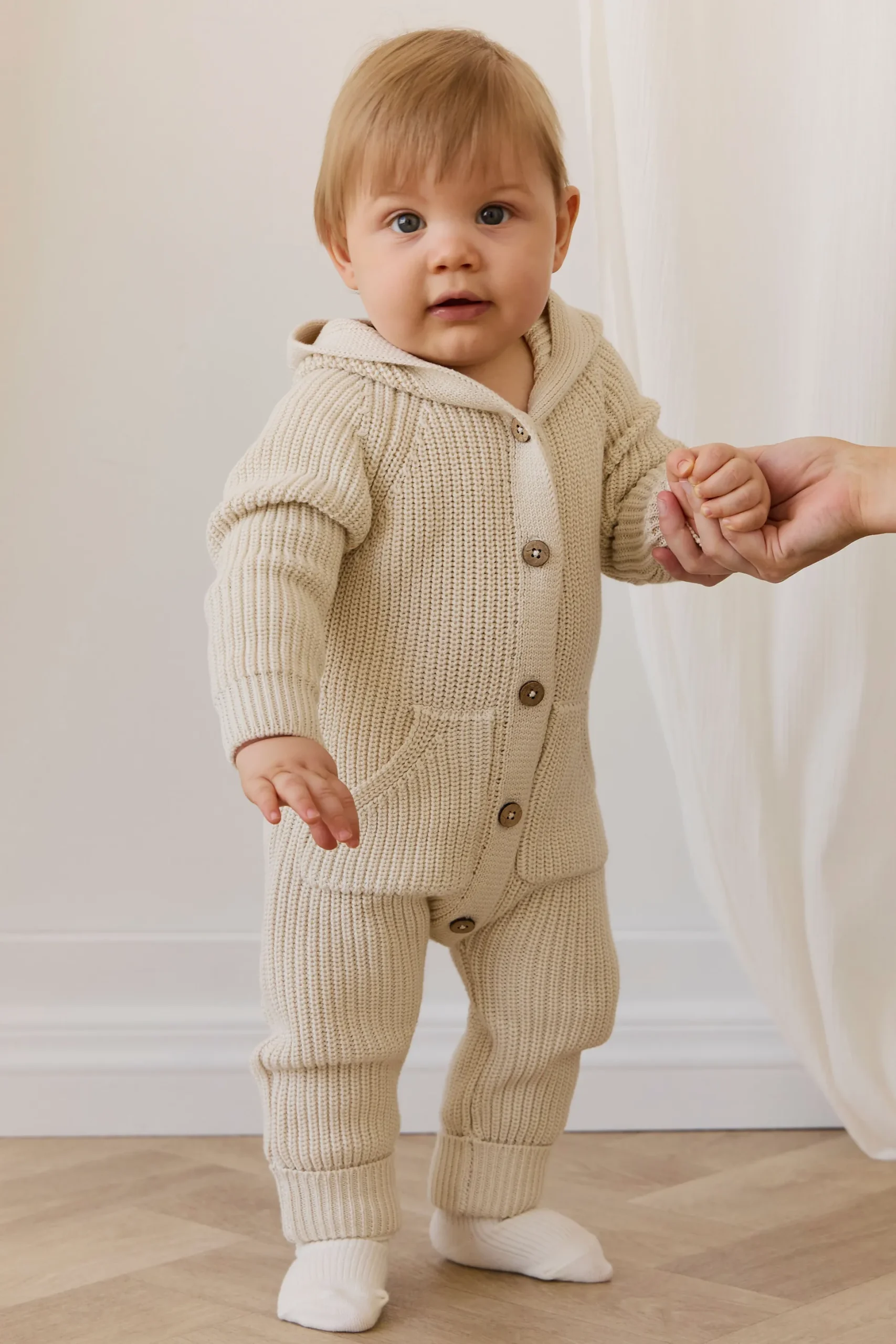 Bear Knit Onepiece - Vanilla