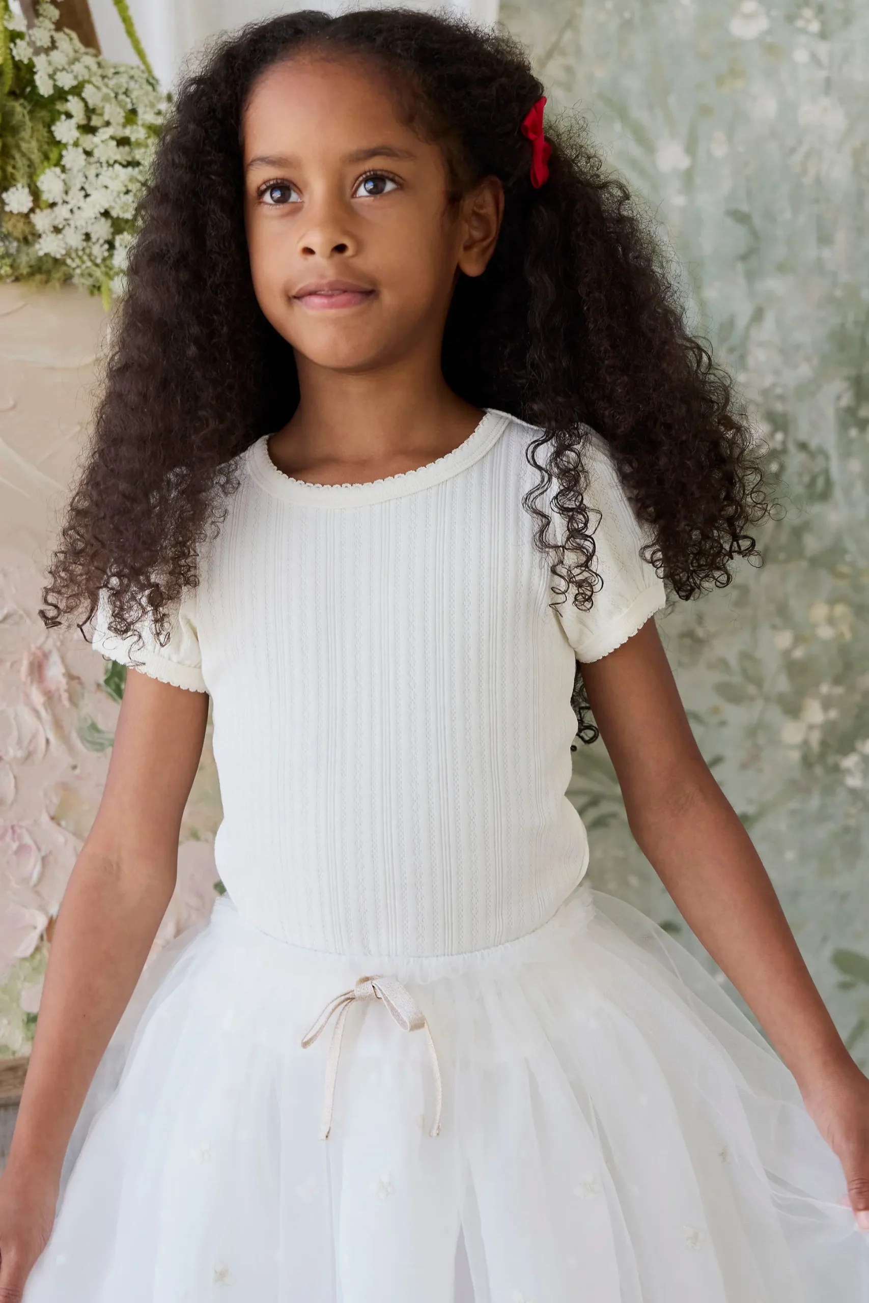 Bellamy Skirt - Parchment Ballerina Butterfiles