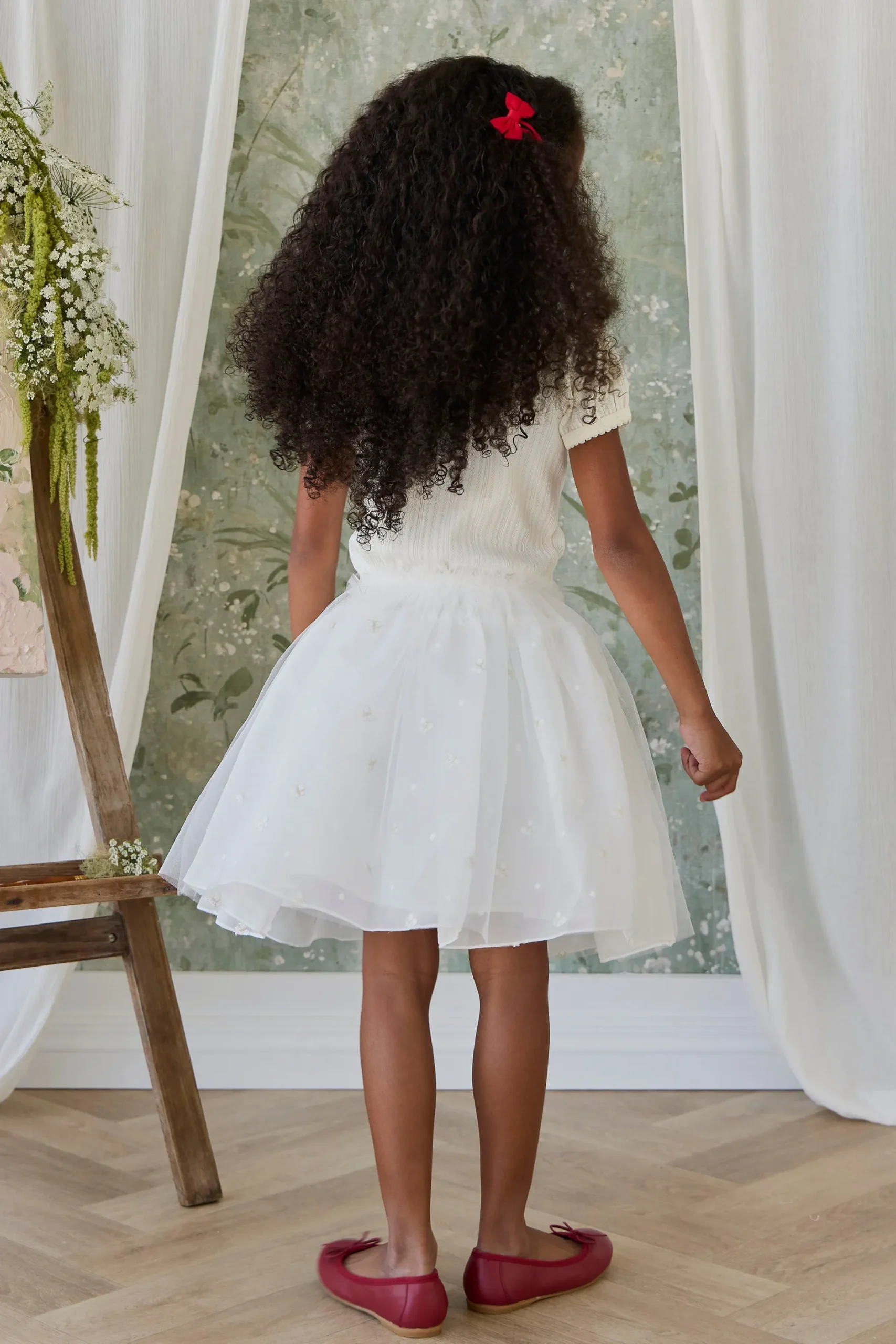 Bellamy Skirt - Parchment Ballerina Butterfiles