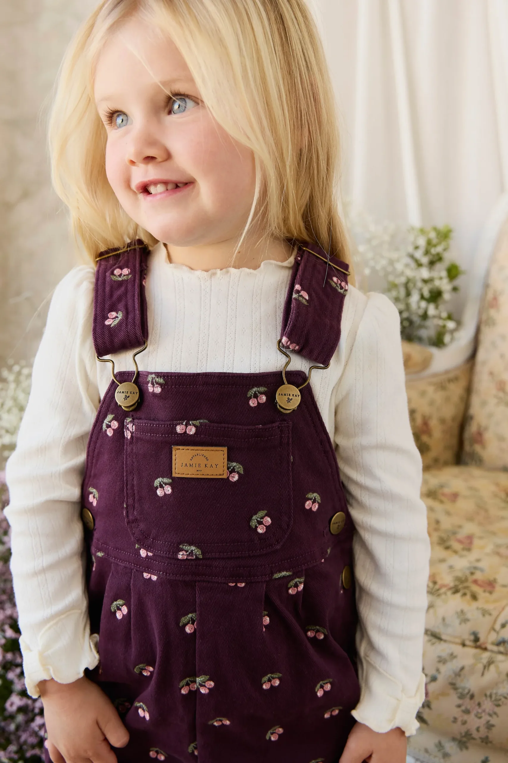 Blair Overall - Cherry Fig