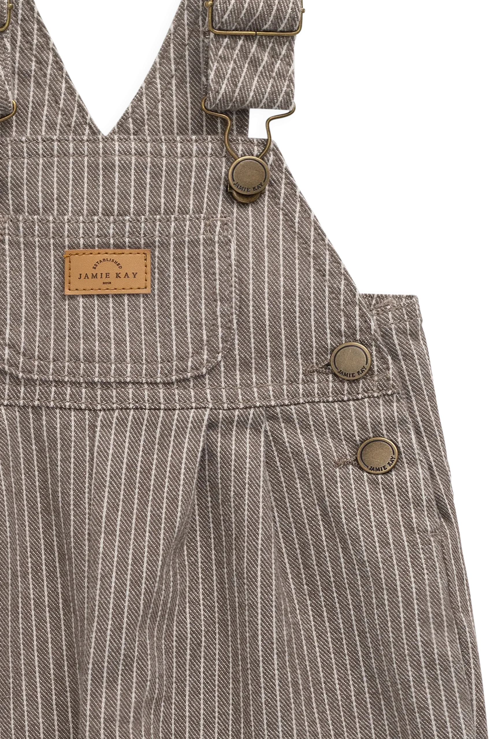 Blair Overall - Mini Pinstripe Cassava / Iroko
