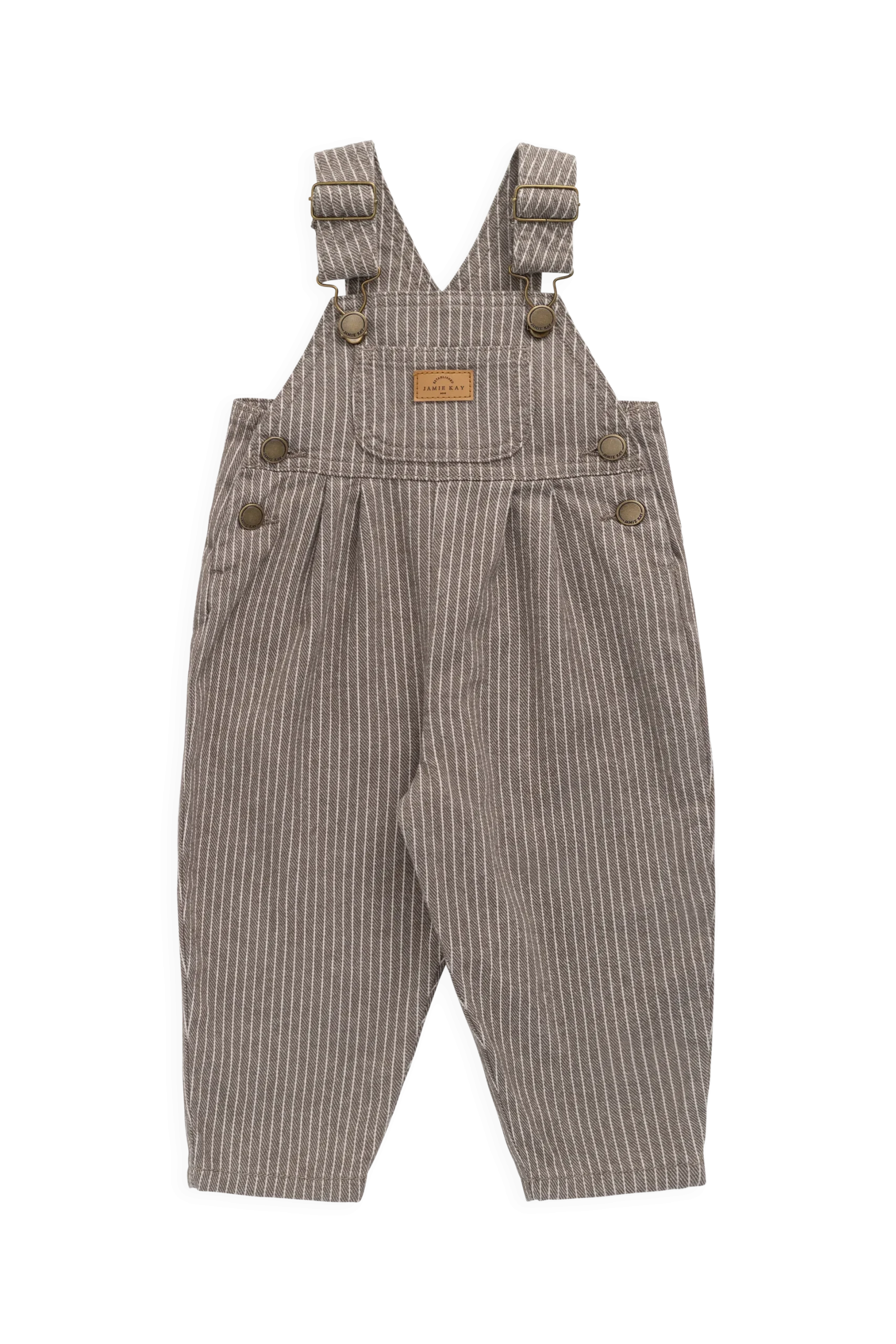 Blair Overall - Mini Pinstripe Cassava / Iroko