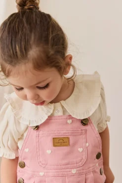Blair Overall - Petite Heart Rose
