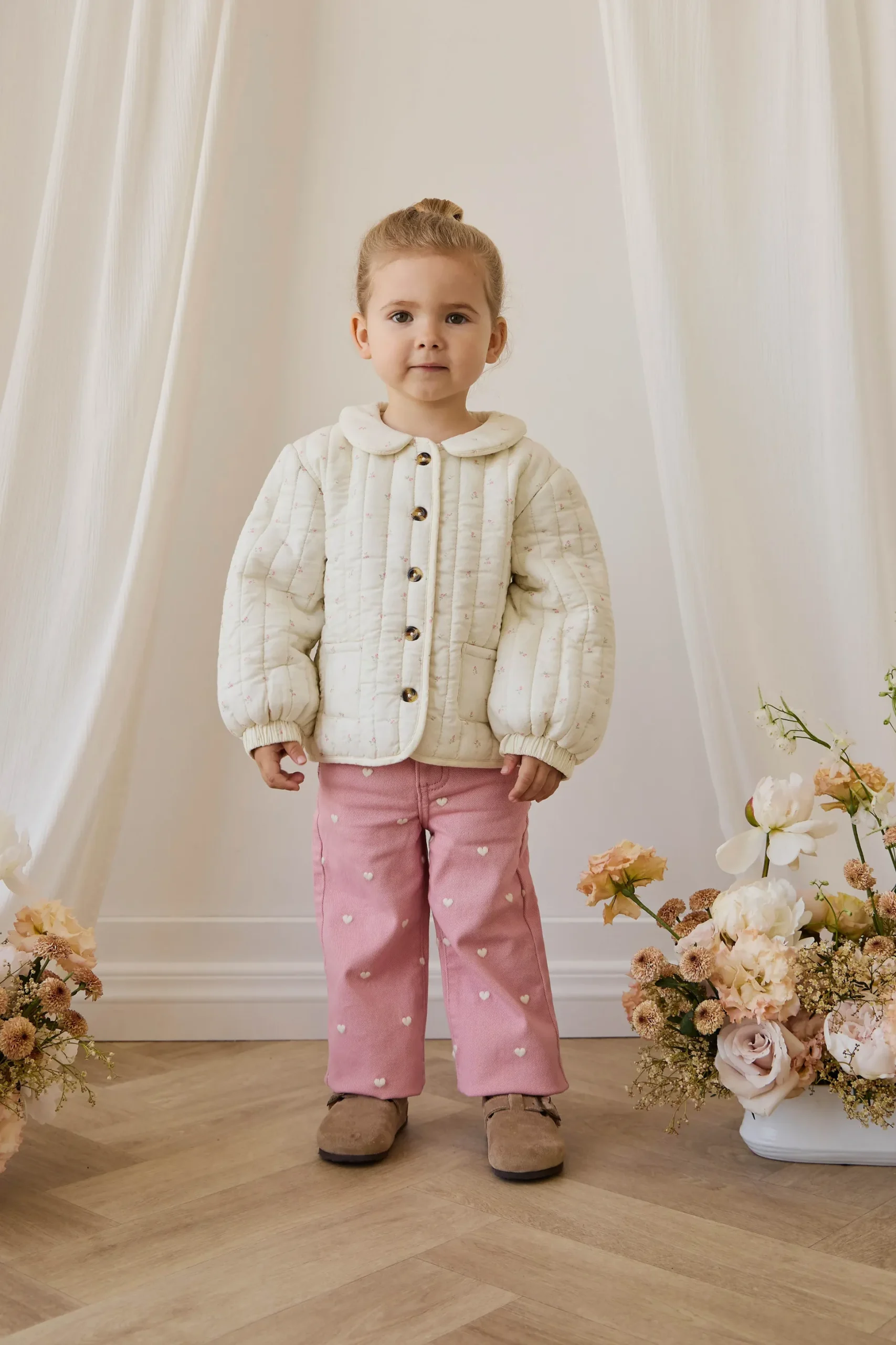 Blair Pant - Petite Heart Rose