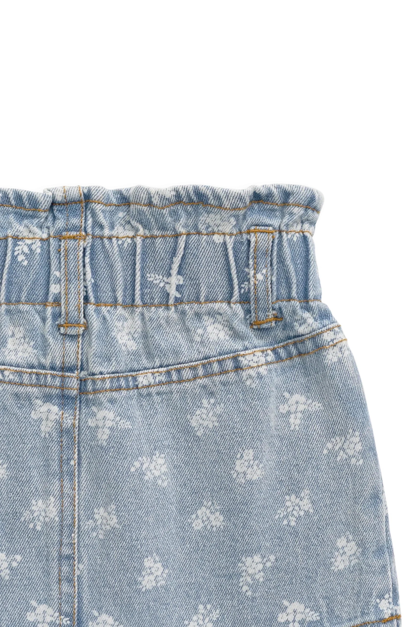Brielle Skirt - Tully Floral Denim