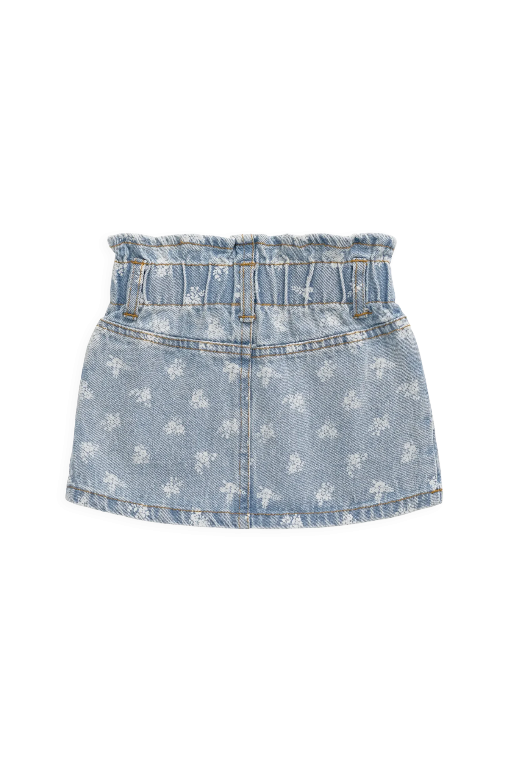 Brielle Skirt - Tully Floral Denim