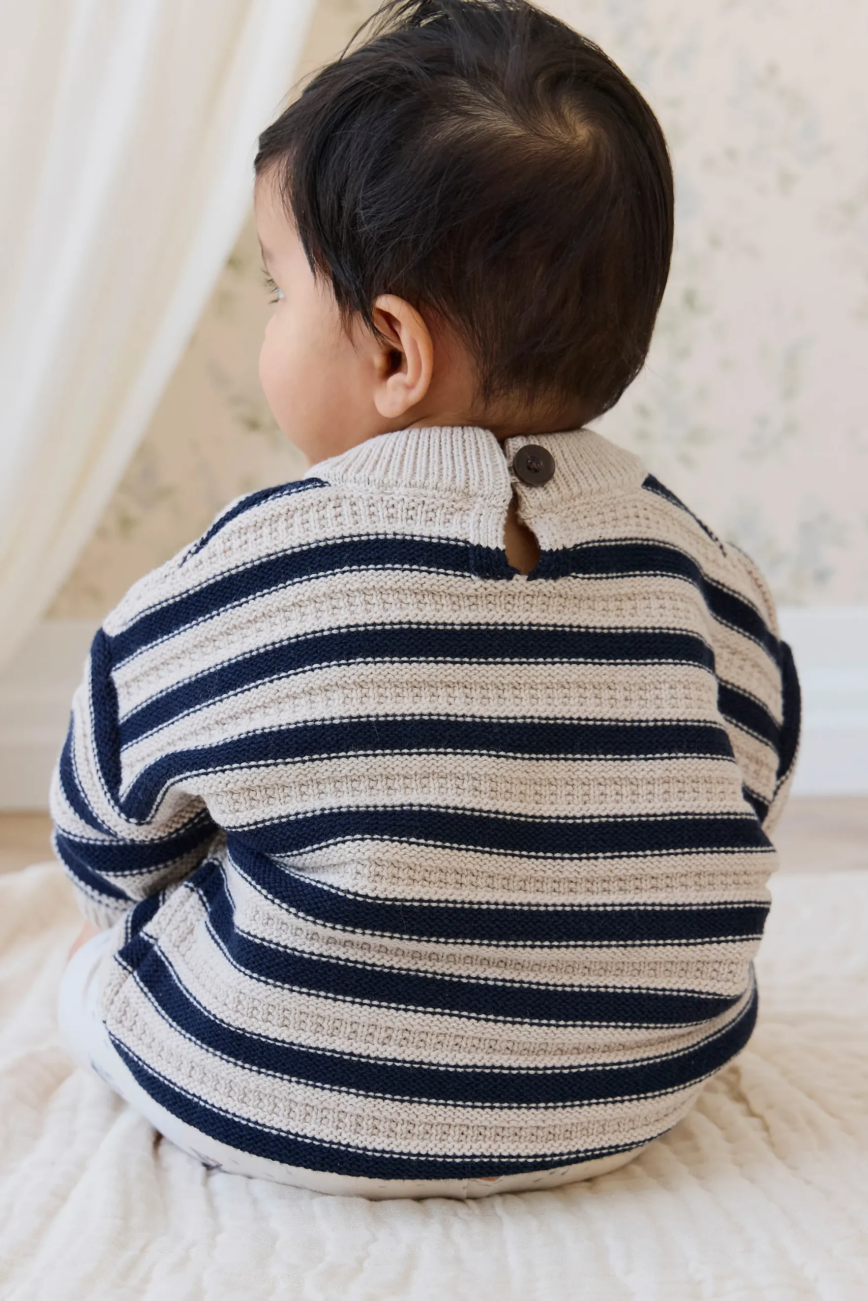 Byron Jumper-Byron Stripe Oat / Eclipse