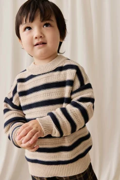 Byron Jumper-Byron Stripe Oat / Eclipse