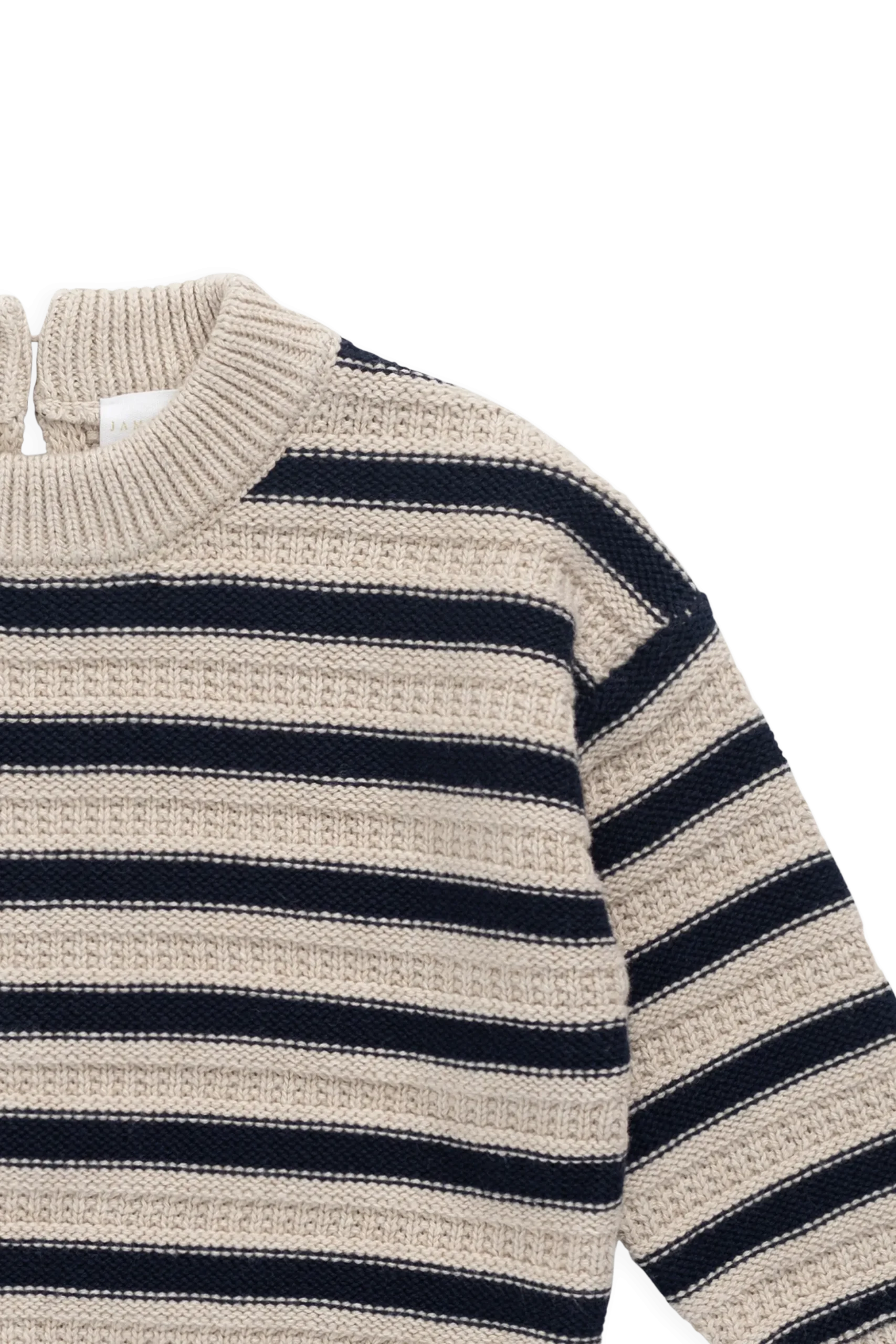 Byron Jumper-Byron Stripe Oat / Eclipse