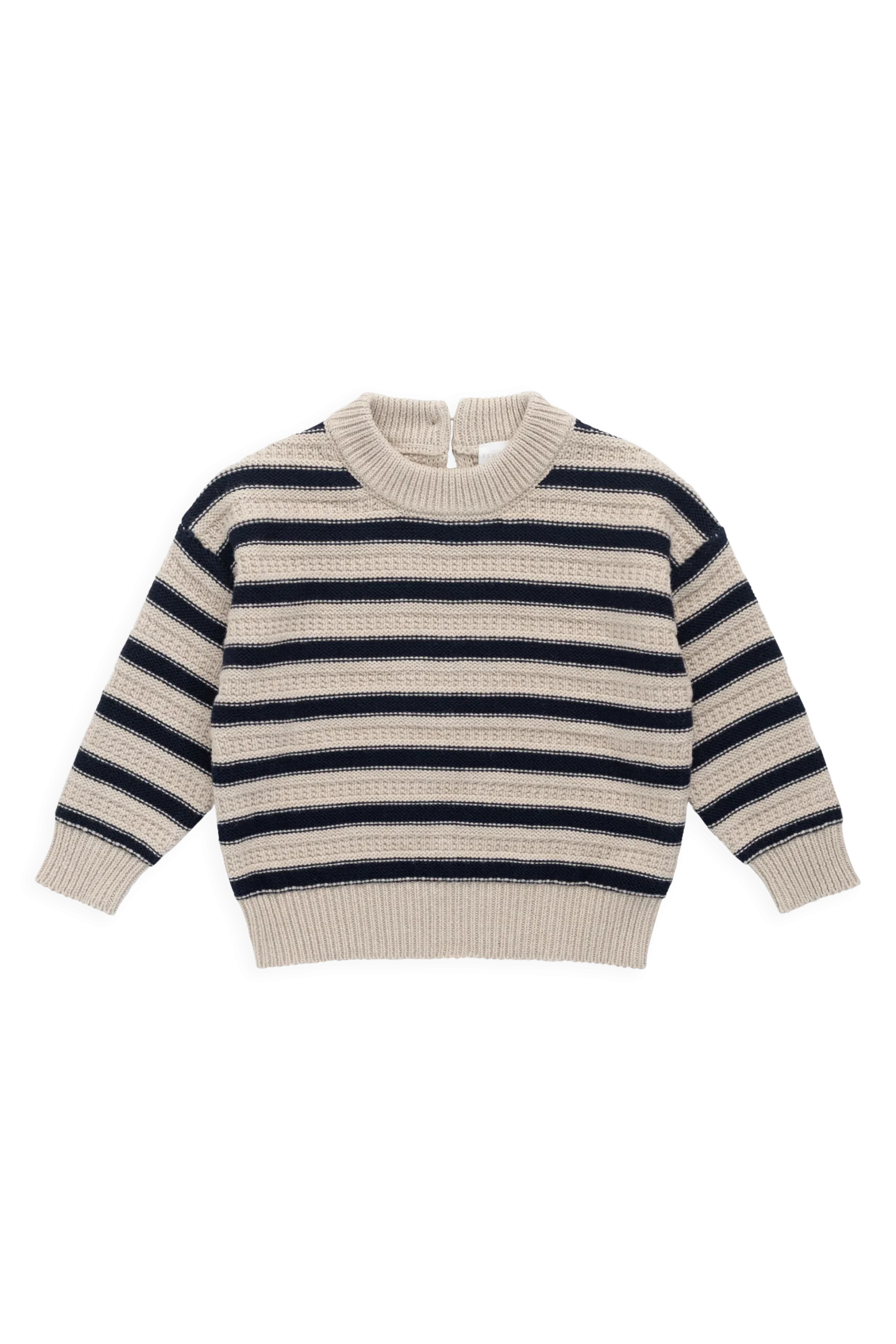 Byron Jumper-Byron Stripe Oat / Eclipse