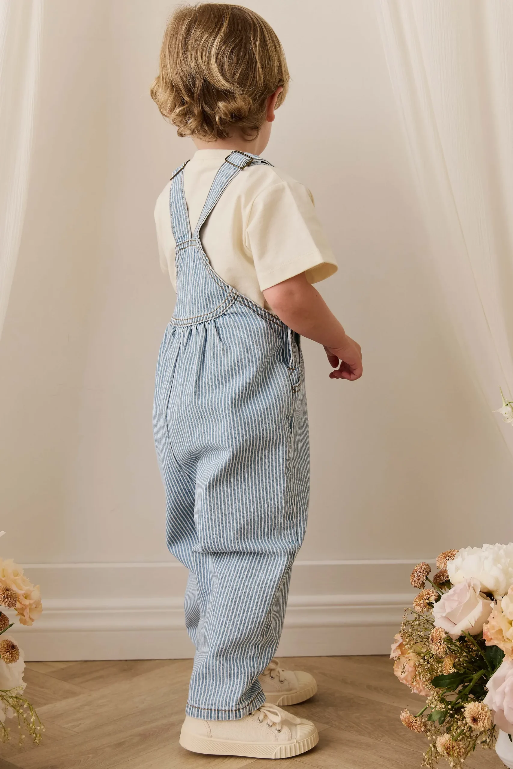 Cecil Overall - Holiday Stripe