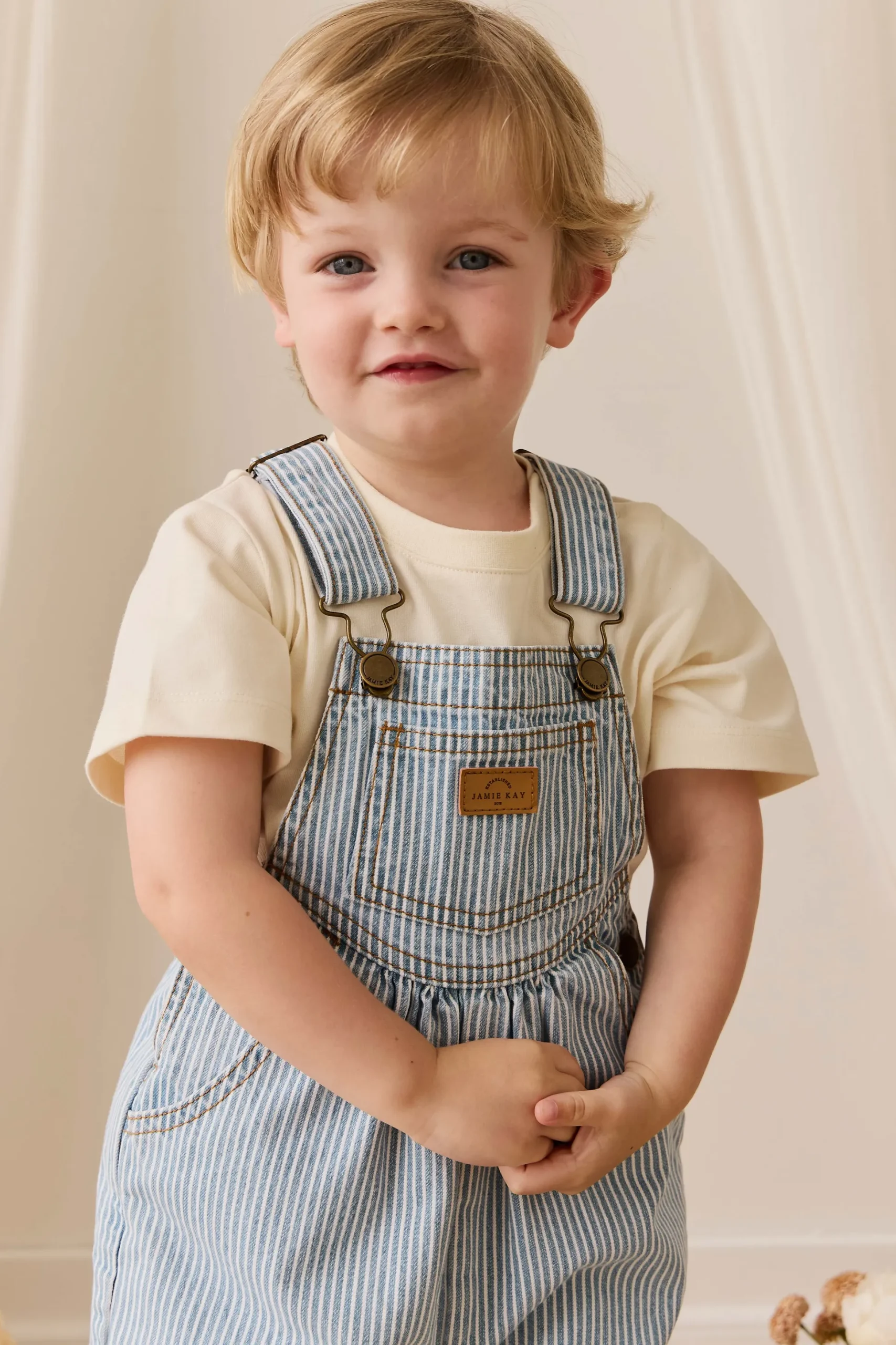 Cecil Overall - Holiday Stripe