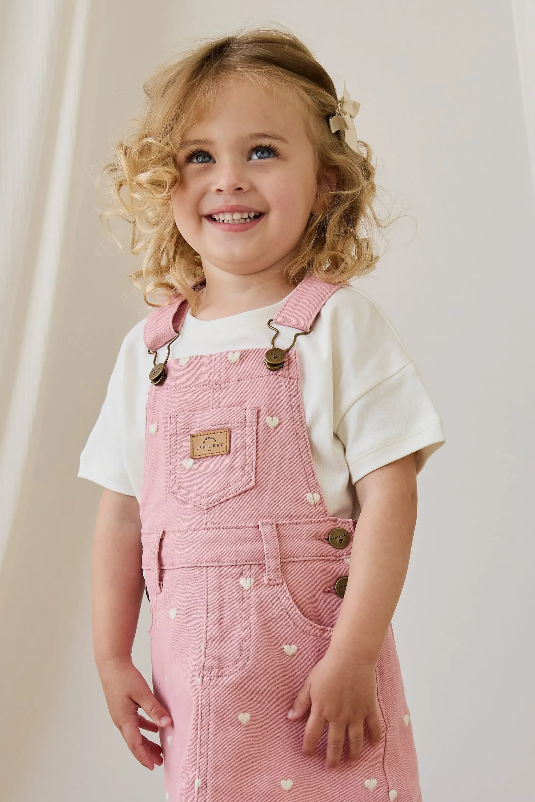 Classic Overall Dress - Petite Heart Rose