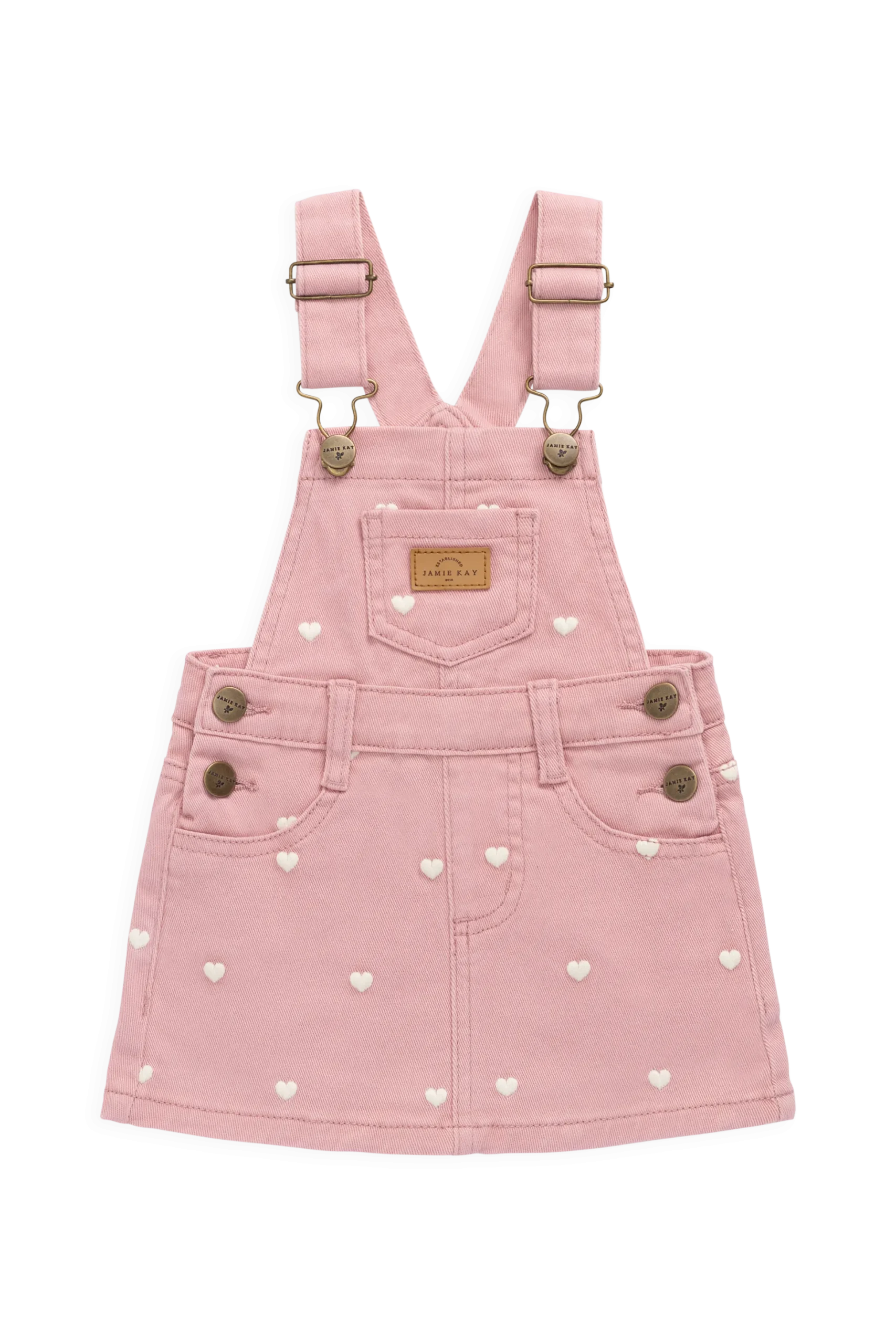 Classic Overall Dress - Petite Heart Rose