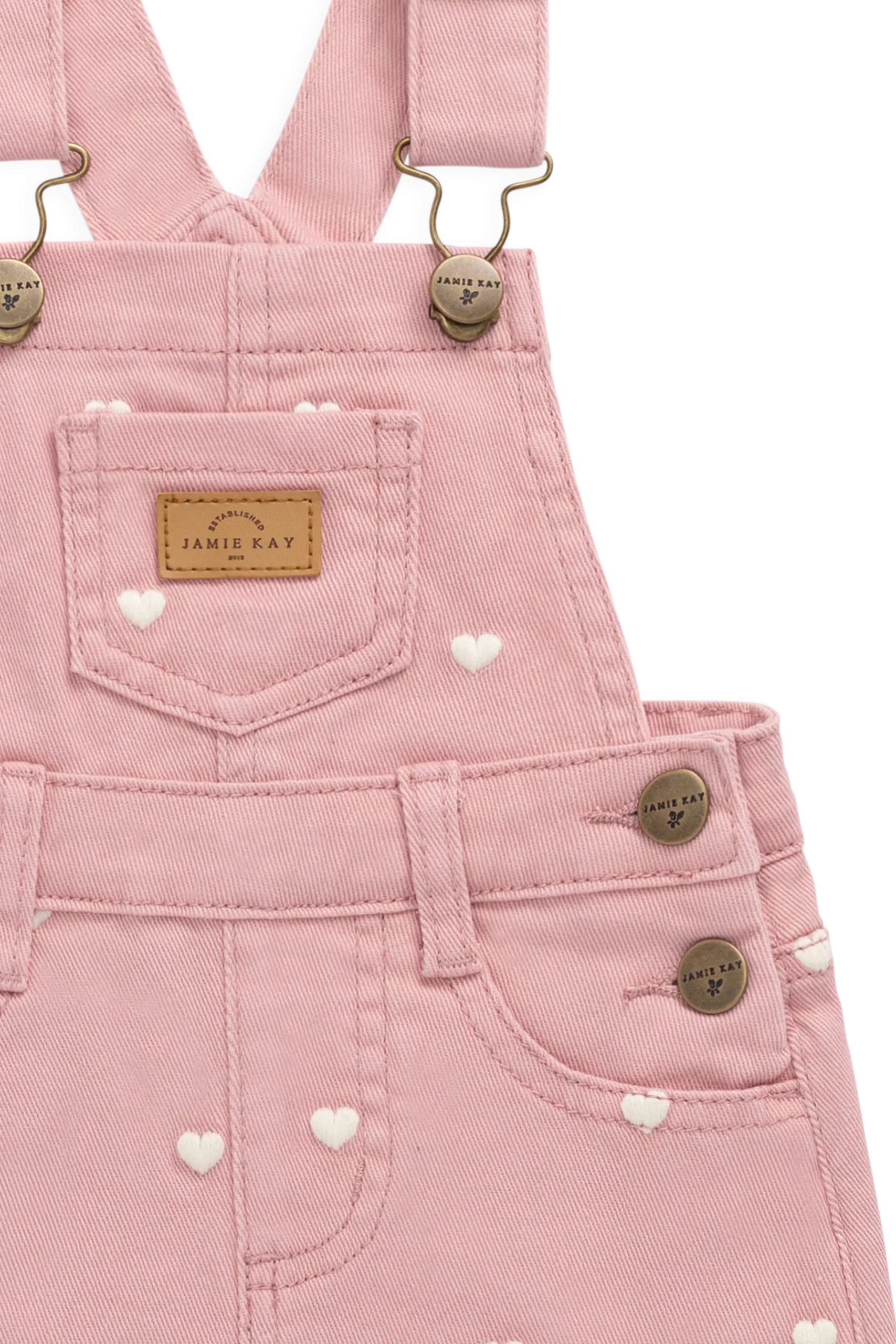Classic Overall Dress - Petite Heart Rose