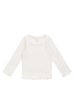 Cotton Fine Rib Agathe Top - Blushed Rose