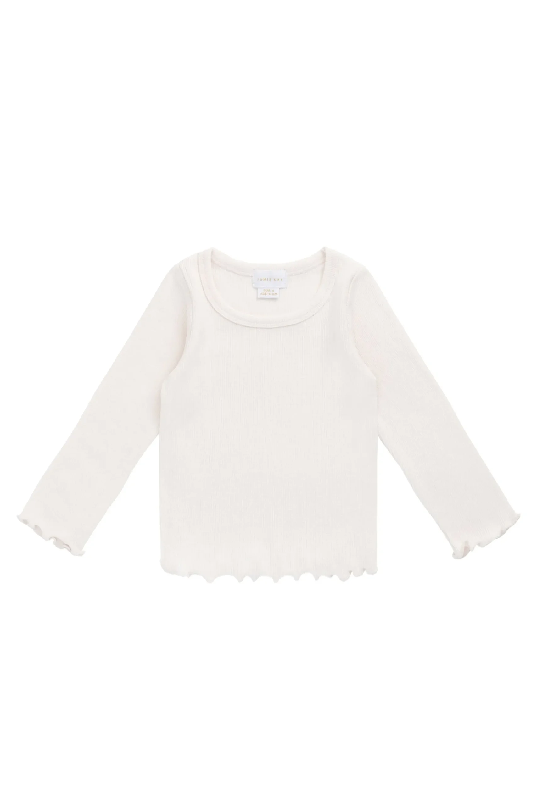 Cotton Fine Rib Agathe Top - Blushed Rose