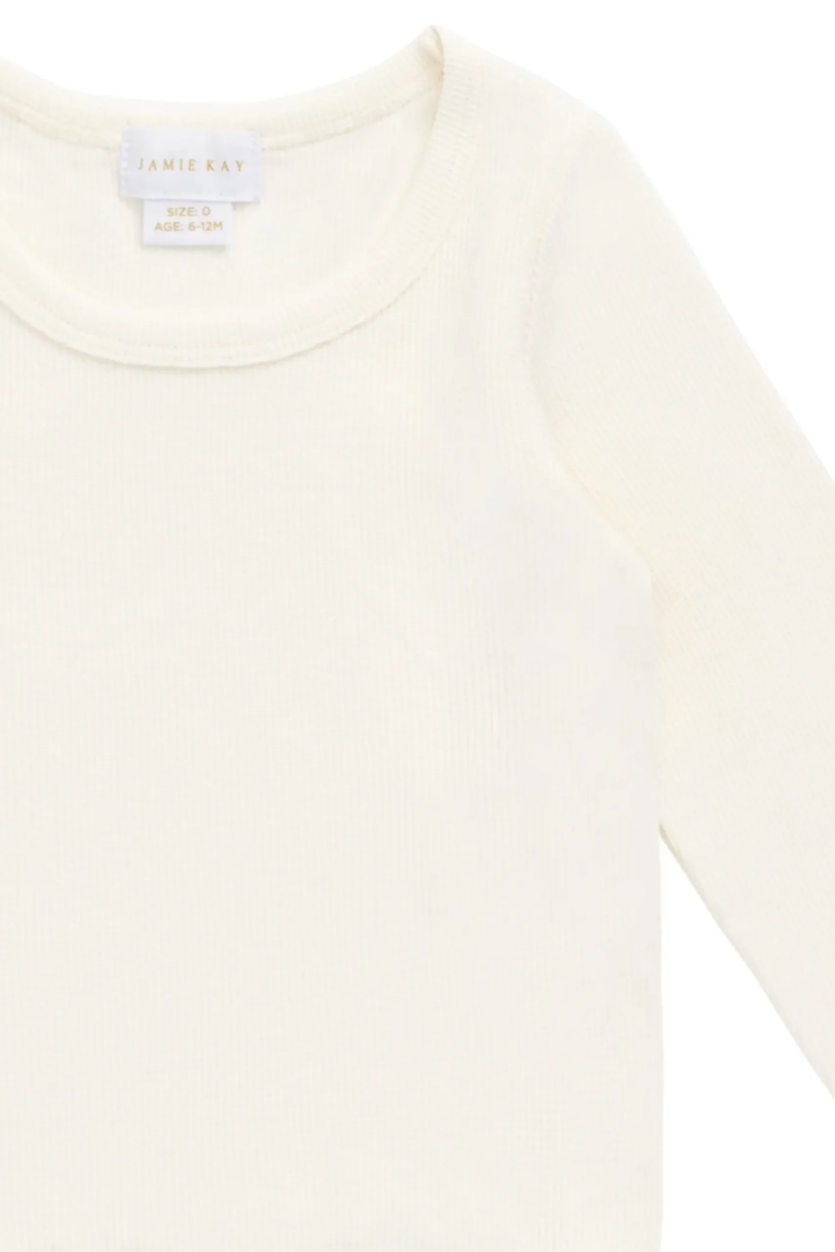 Cotton Fine Rib Agathe Top - Parchment