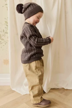 Dorian Jumper - Knitted Diamonds Coffee