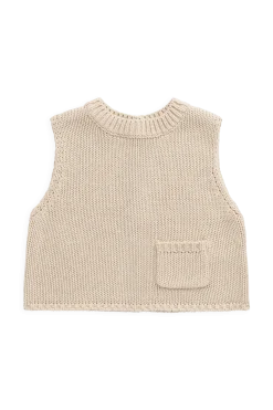 Drew Knit Vest - Vintage Linen