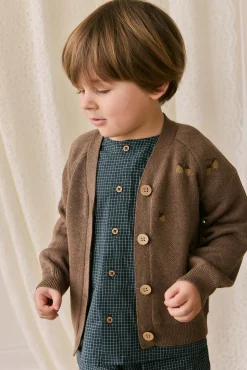 Easton Cardigan - Forest Acorns Toasted Marle