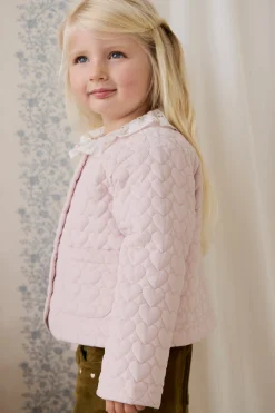 Elara Pincord Jacket - Soft Misty Rose