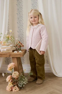 Elara Pincord Jacket - Soft Misty Rose