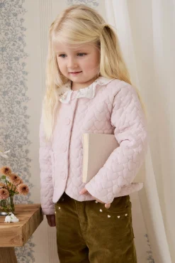 Elara Pincord Jacket - Soft Misty Rose